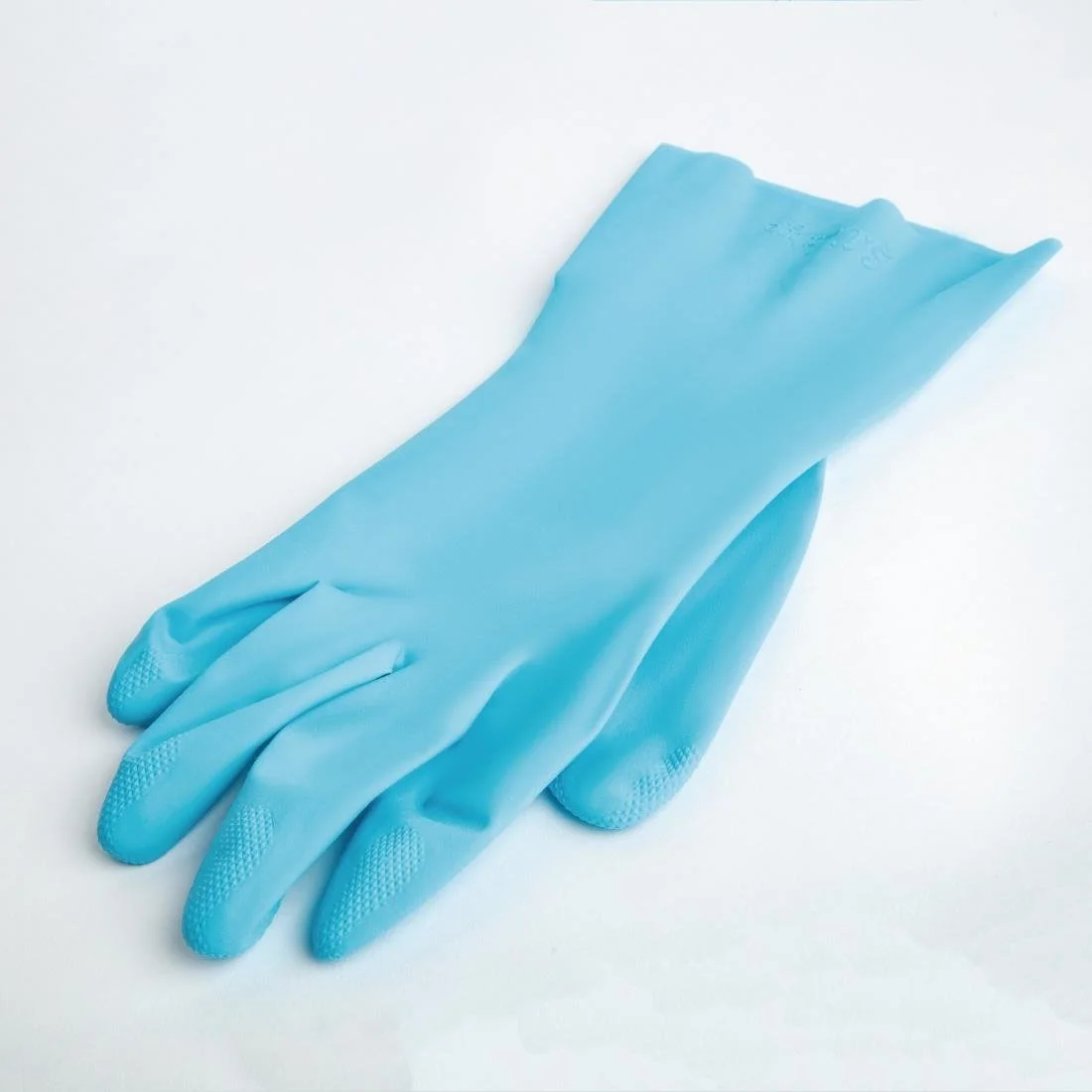 MAPA Vital 117 Liquid-Proof Light-Duty Janitorial Gloves Blue - Image 5