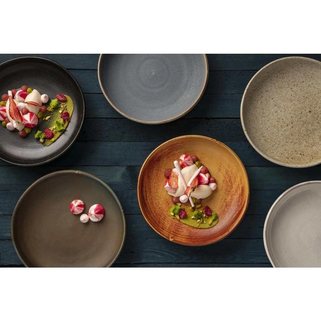 Olympia Canvas Coupe Bowls Delhi Black 230mm (6 Pack) - Image 2