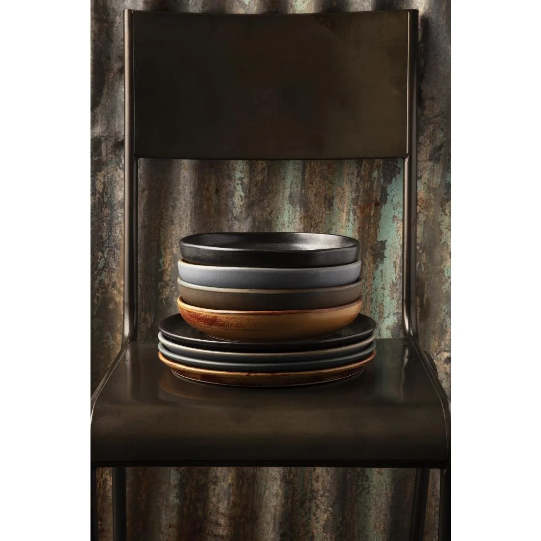 Olympia Canvas Coupe Bowls Delhi Black 230mm (6 Pack) - Image 5