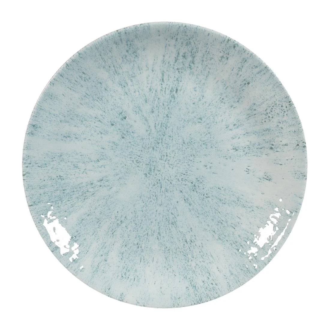 Churchill Stone Coupe Plates Aquamarine 165mm (12 Pack) - Image 1