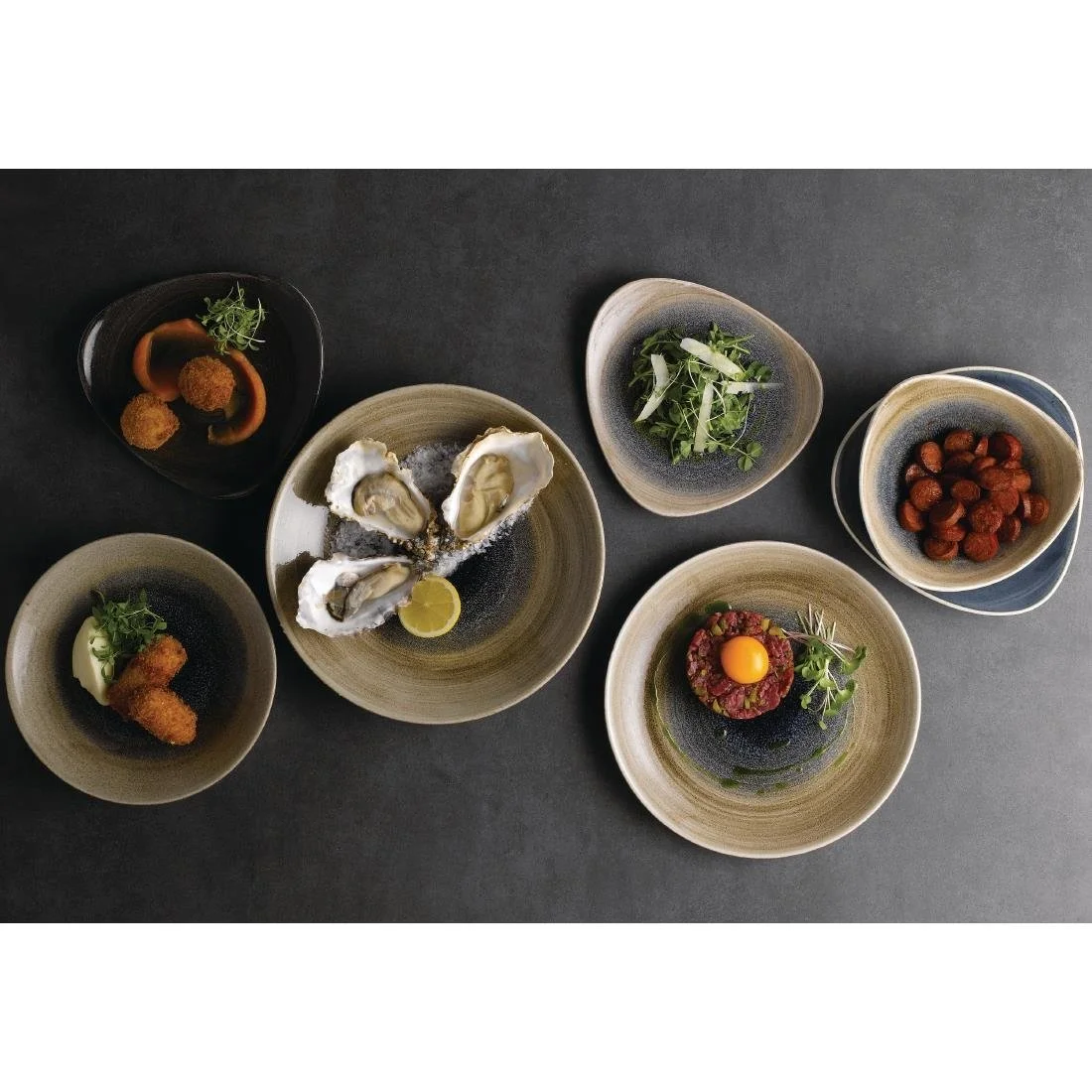 Churchill Stonecast Aqueous Deep Coupe Plates Bayou Taupe 281mm (12 Pack) - Image 10