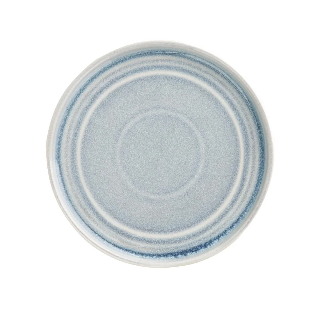 Olympia Cavolo Flat Round Plates Ice Blue 180mm (6 Pack) - Image 1