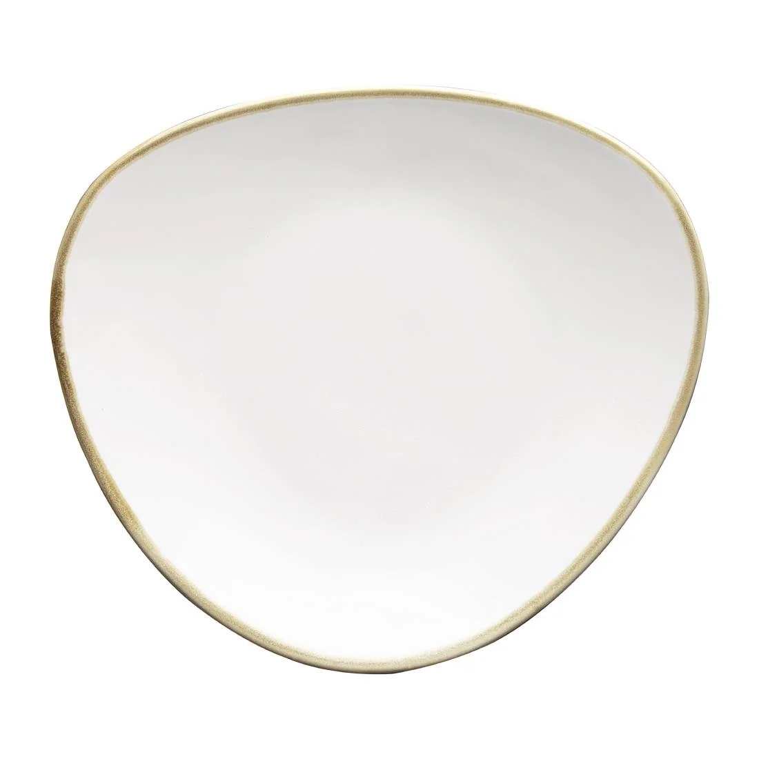 Olympia Kiln Triangular Plates Chalk 280mm (4 Pack) - Image 1