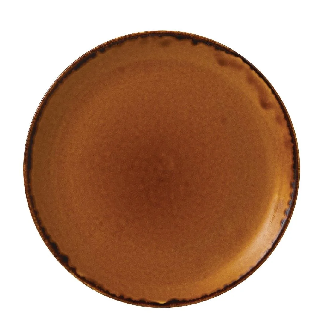 Dudson Harvest Evolve Coupe Plates Brown 217mm (12 Pack)