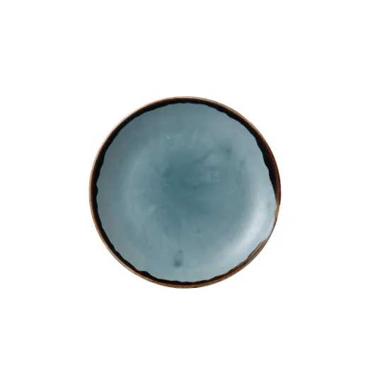 Dudson Harvest Evolve Coupe Plates Blue 165mm (12 Pack)
