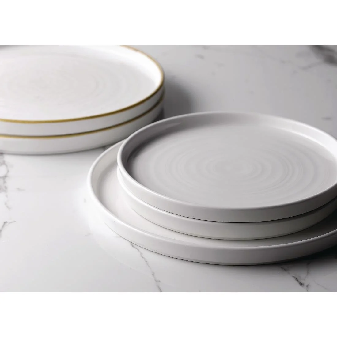 Churchill Chefs' Plates Walled Plates White 210mm (6 Pack) - Image 2