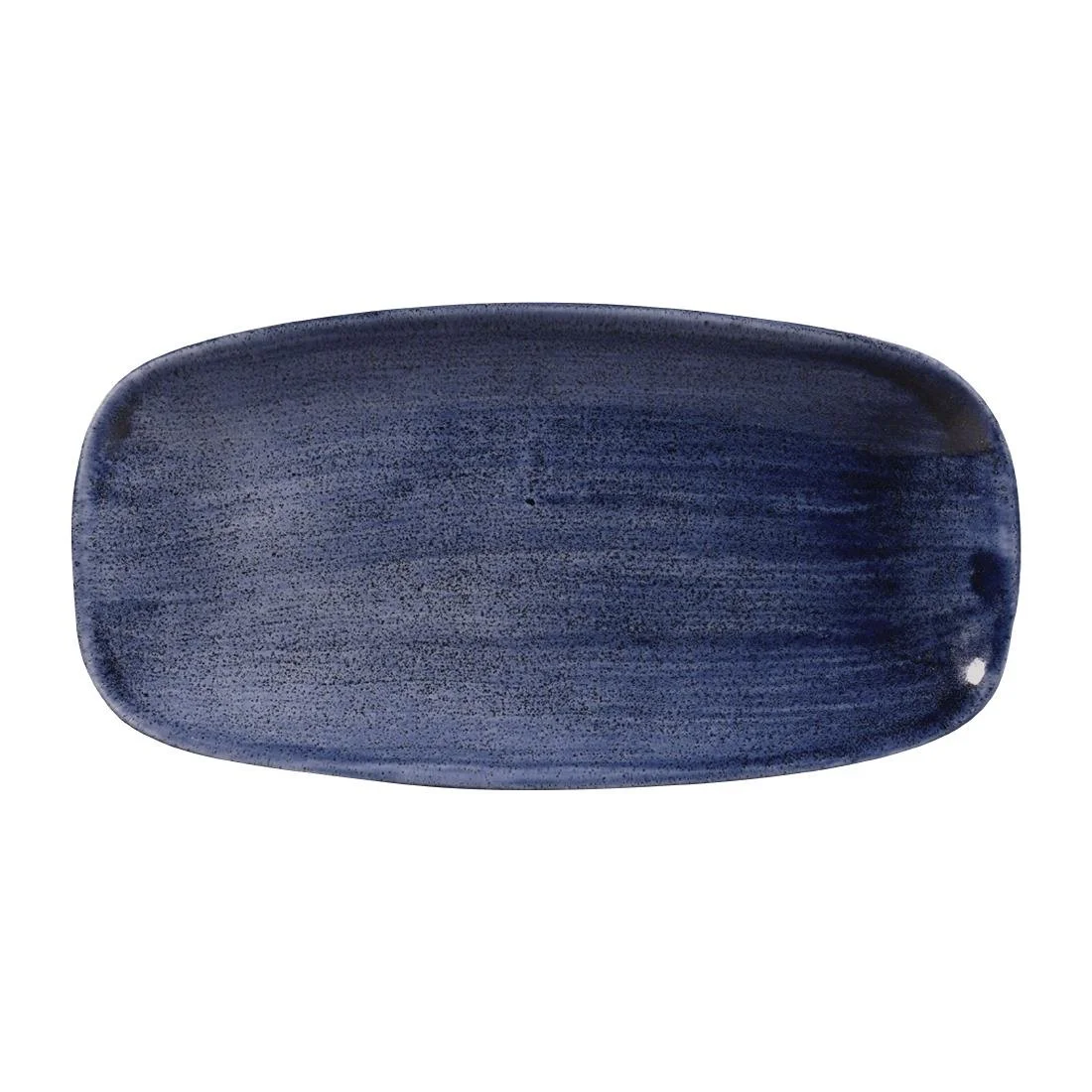 Churchill Stonecast Patina No. 3 Chefs Plates Cobalt 298 x 153mm (12 Pack) - Image 1