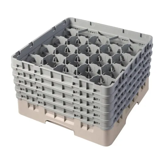 Cambro Camrack Beige 20 Compartments Max Glass Height 257mm