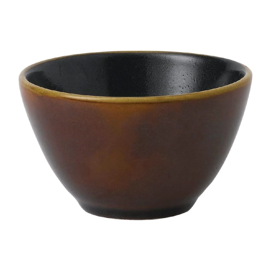 Churchill Super Vitrified Nourish Cinnamon Brown Two Tone Deep Bowls 102mm (12 Pack) - Image 1