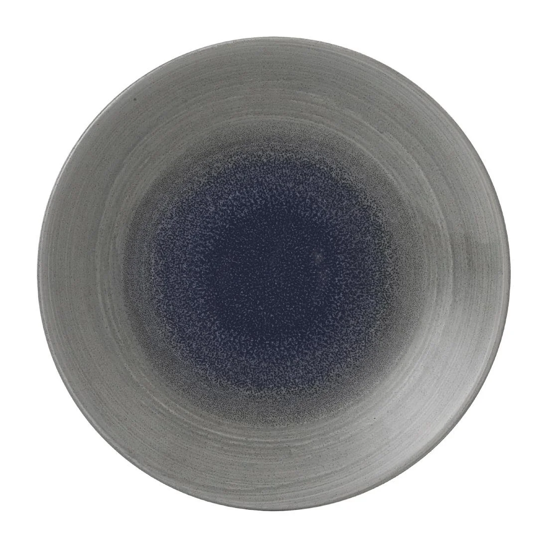 Churchill Stonecast Aqueous Deep Coupe Plates Grey 239mm (12 Pack) - Image 1