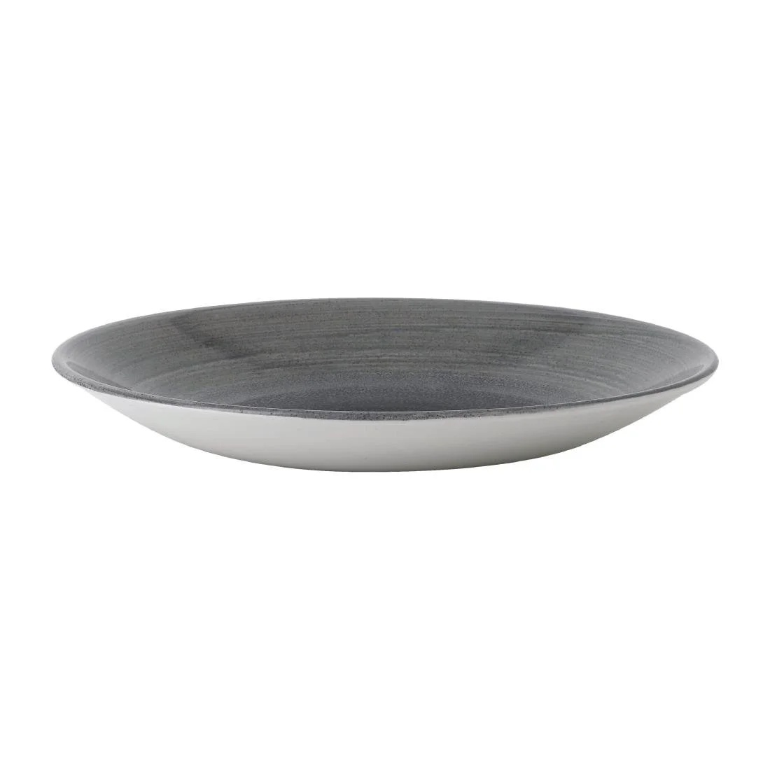 Churchill Stonecast Aqueous Deep Coupe Plates Grey 239mm (12 Pack) - Image 2