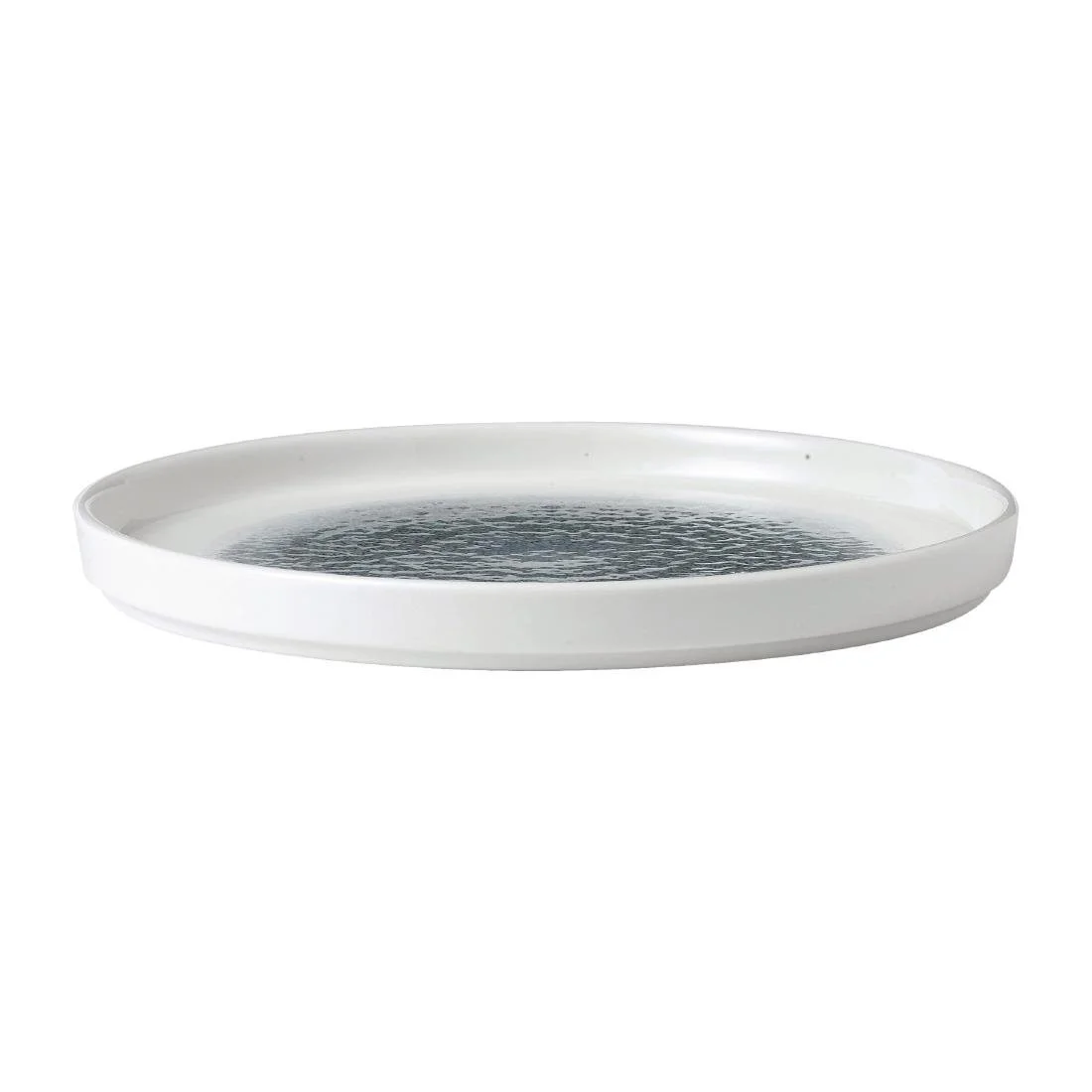 Churchill Raku Walled Plates Topaz Blue 218mm(6 Pack) - Image 2