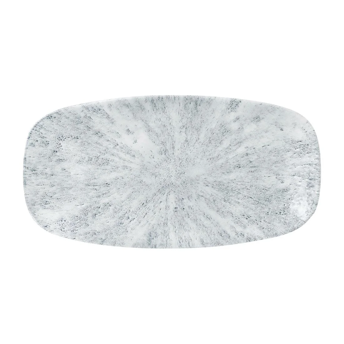 Churchill Stone Oblong Plates Pearl Grey 298x152mm (12 Pack)