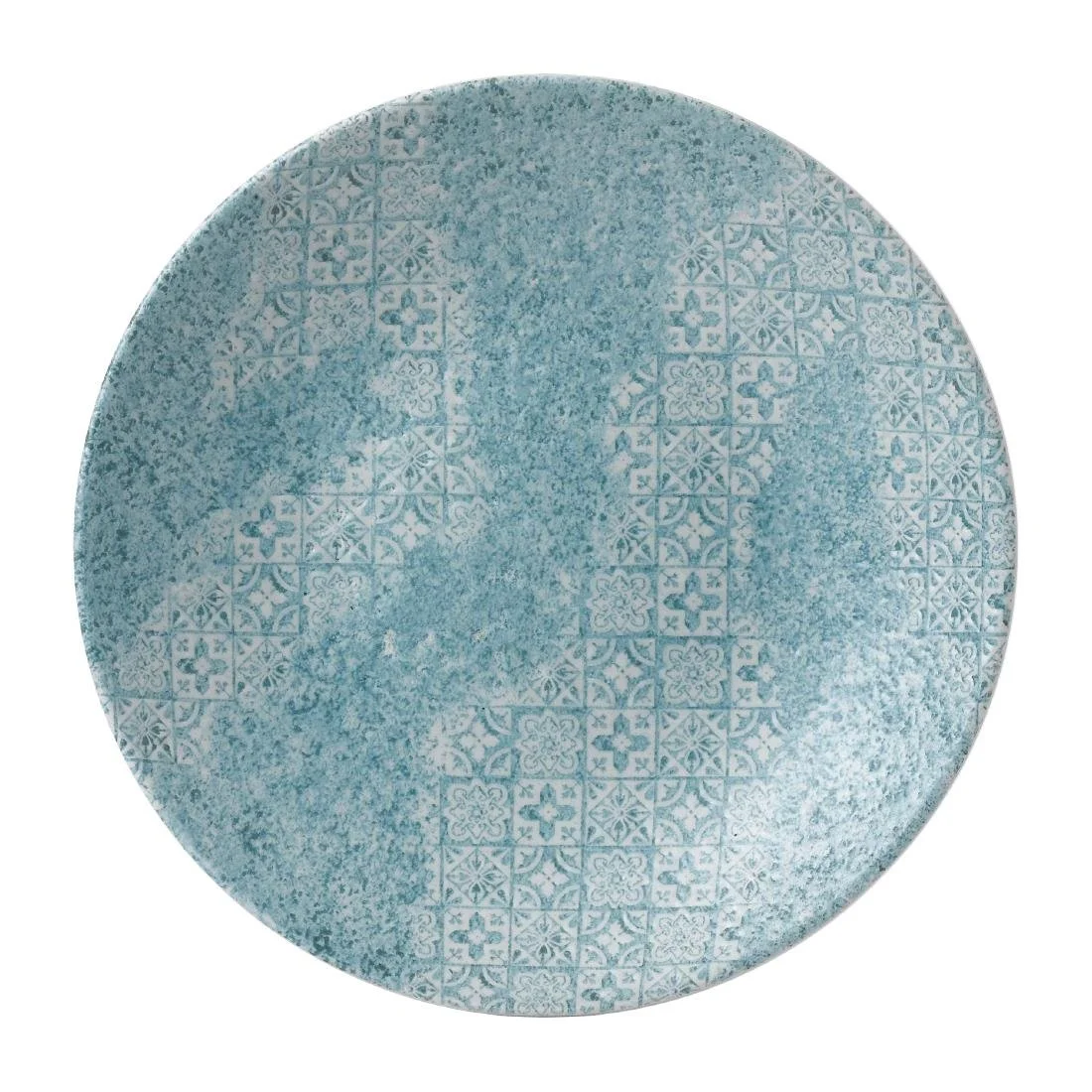 Churchill Med Tiles Deep Coupe Plates Aquamarine 239mm (12 Pack) - Image 1