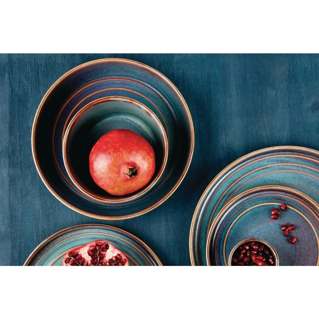 Olympia Cavolo Flat Round Plates Iridescent 180mm (6 Pack) - Image 3