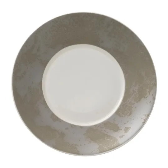 Royal Crown Derby Crushed Velvet Grey Charnwood Saucers (6 Pack)