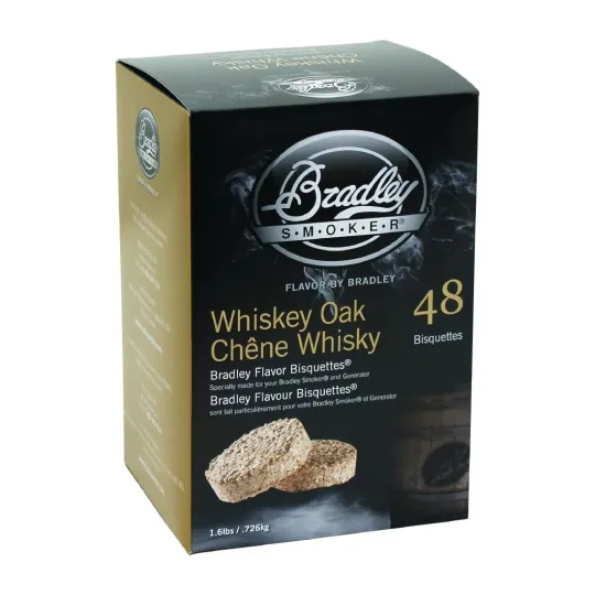 Bradley Food Smoker Whisky Oak Flavour Bisquette (48 Pack)