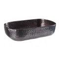 APS Hammered Serving Bowl Black 155 x 230mm - Image 1