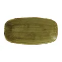 Stonecast Plume Olive Chefs' Oblong Plates No. 4 13 7/8 x 7 3/8 " (6 Pack) - Image 1