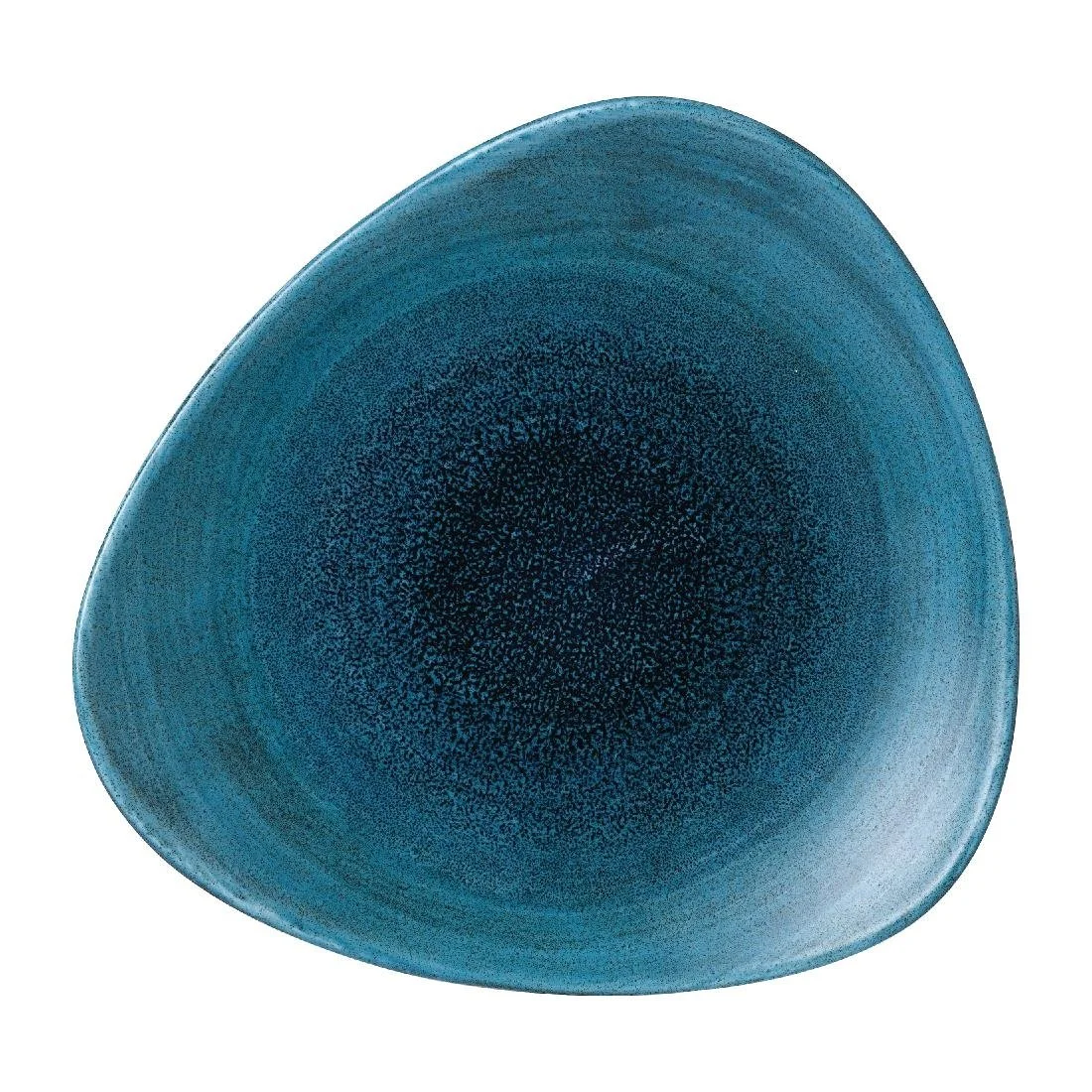 Churchill Stonecast Aqueous Lagoon Triangle Plates 229mm (12 Pack) - Image 1