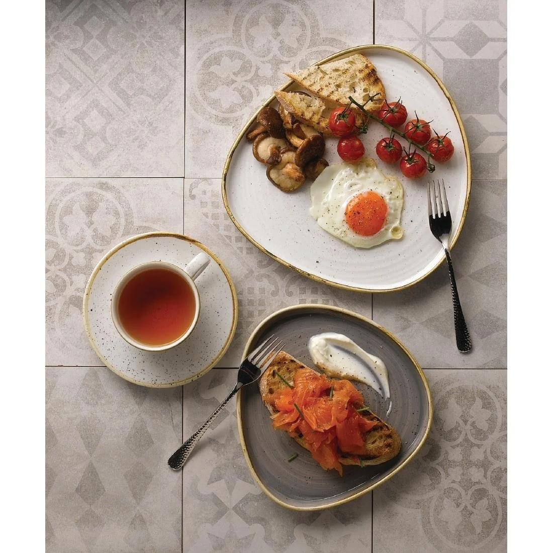 Churchill Stonecast Grey Triangle Walled Chefs Plates 200mm (6 Pack) - Image 8