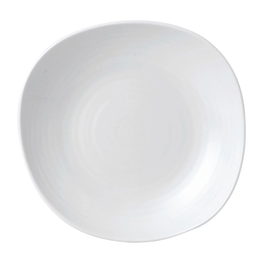 Dudson White Organic Coupe Wobbly Bowls 295mm (6 Pack) - Image 1
