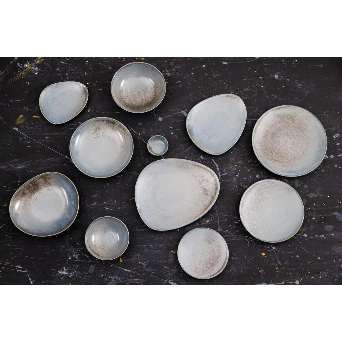 Olympia Ember Triangle Plates Blue 308mm (4 Pack) - Image 9