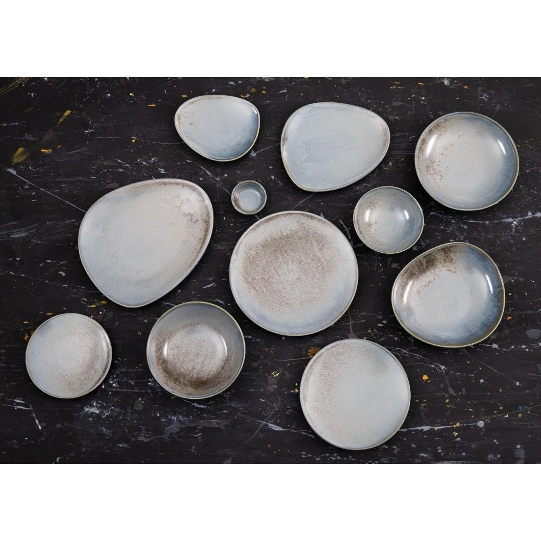 Olympia Ember Triangle Plates Blue 308mm (4 Pack) - Image 10