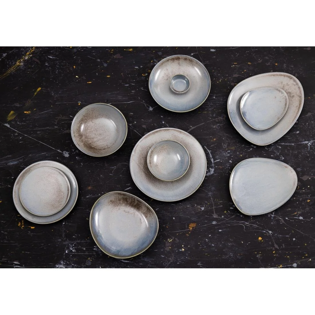 Olympia Ember Triangle Plates Blue 308mm (4 Pack) - Image 13