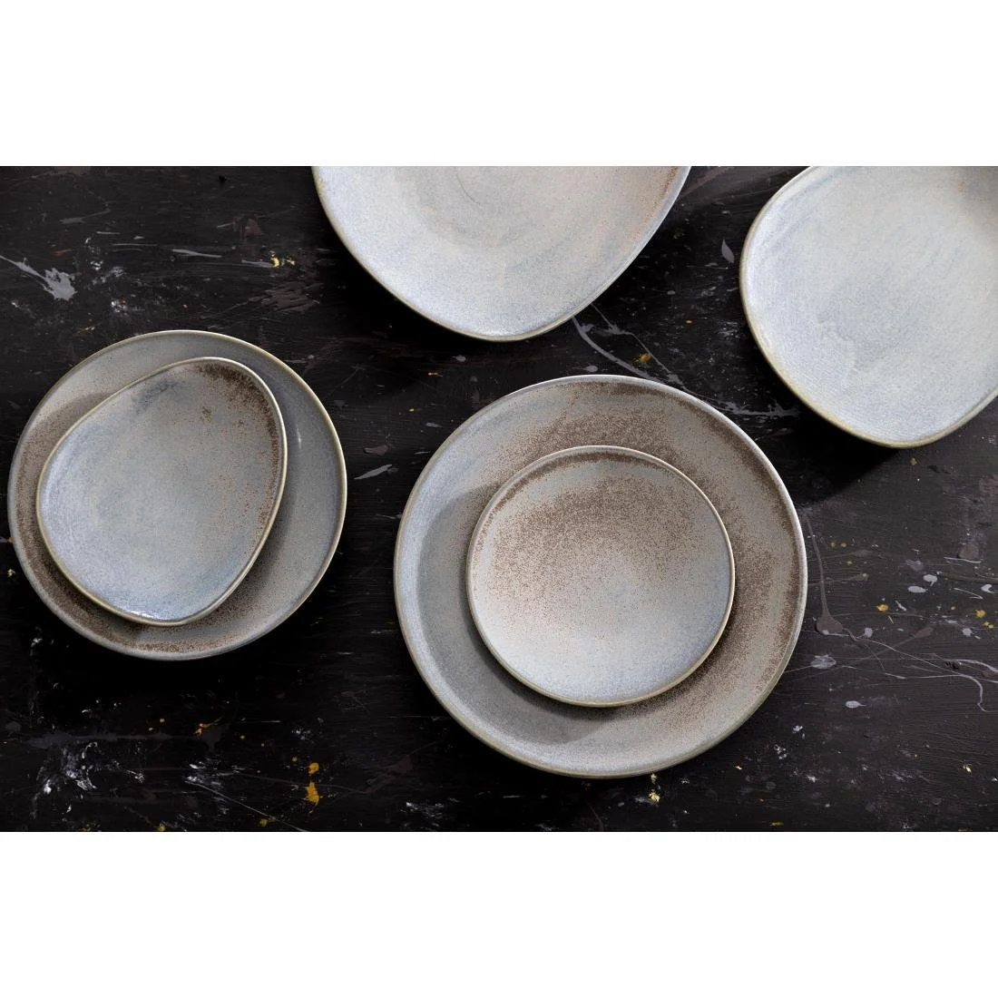 Olympia Ember Triangle Plates Blue 308mm (4 Pack) - Image 15