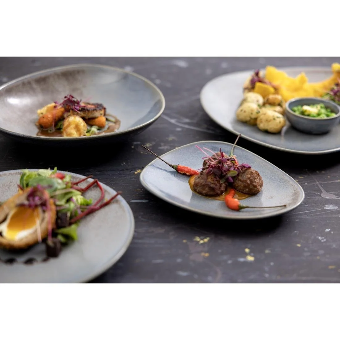 Olympia Ember Dipping Dishes Blue 78mm (8 Pack) - Image 17
