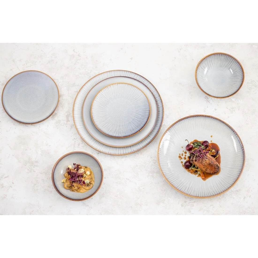 Olympia Drift Embossed Coupe Bowls 155mm (6 Pack) - Image 4
