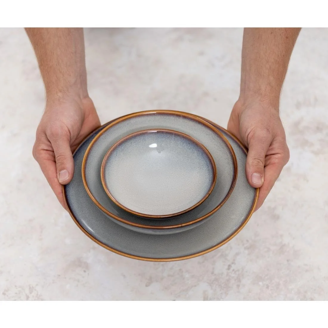 Olympia Drift Plain Coupe Low Bowls 260mm (4 Pack) - Image 10