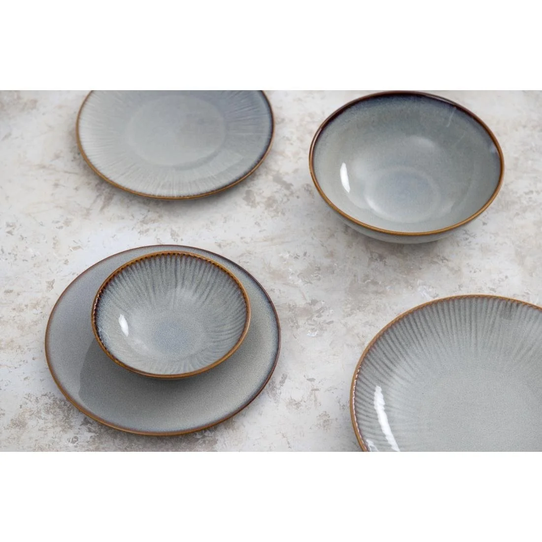 Olympia Drift Embossed Coupe Bowls 155mm (6 Pack) - Image 9