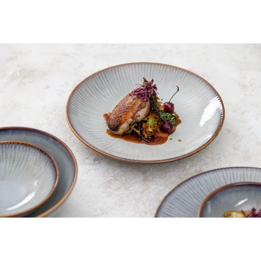 Olympia Drift Embossed Coupe Bowls 205mm (4 Pack) - Image 14