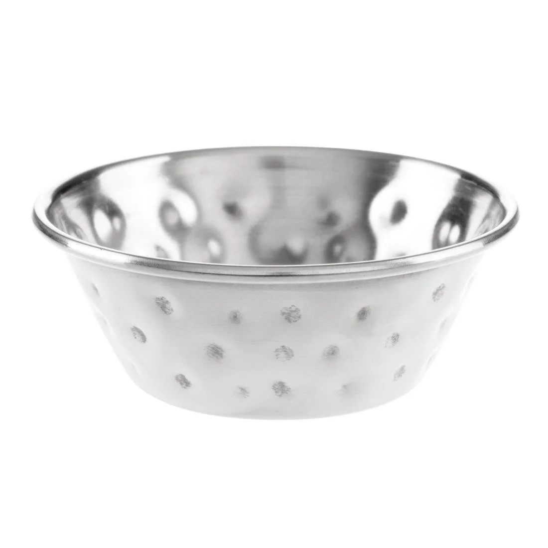 Olympia Hammered Stainless Steel Sauce Cups 45ml (12 Pack) - Image 1