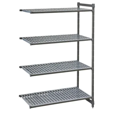 Cambro Camshelving Basics Plus Add-On Unit 4 Tier With Vented Shelves 1630H x 610D mm
