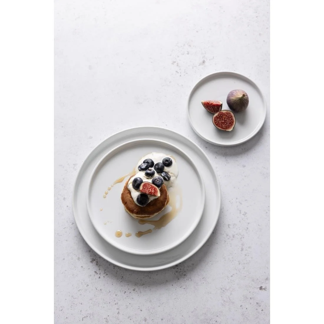 Olympia Whiteware Flat Round Plates 268mm (4 Pack) - Image 4