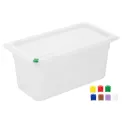 Hygiplas Click PP GN Container 1/3 with Lid & 7 Colour Clips 150mm 5.3Ltr (4 Pack) - Image 2
