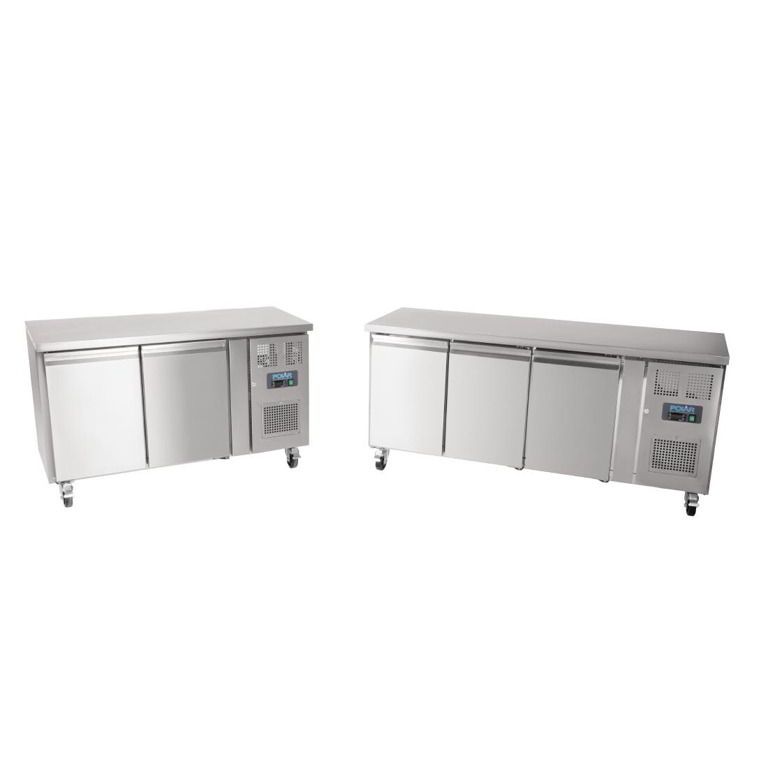 Polar 3 Door Counter Fridge 339 Ltr
