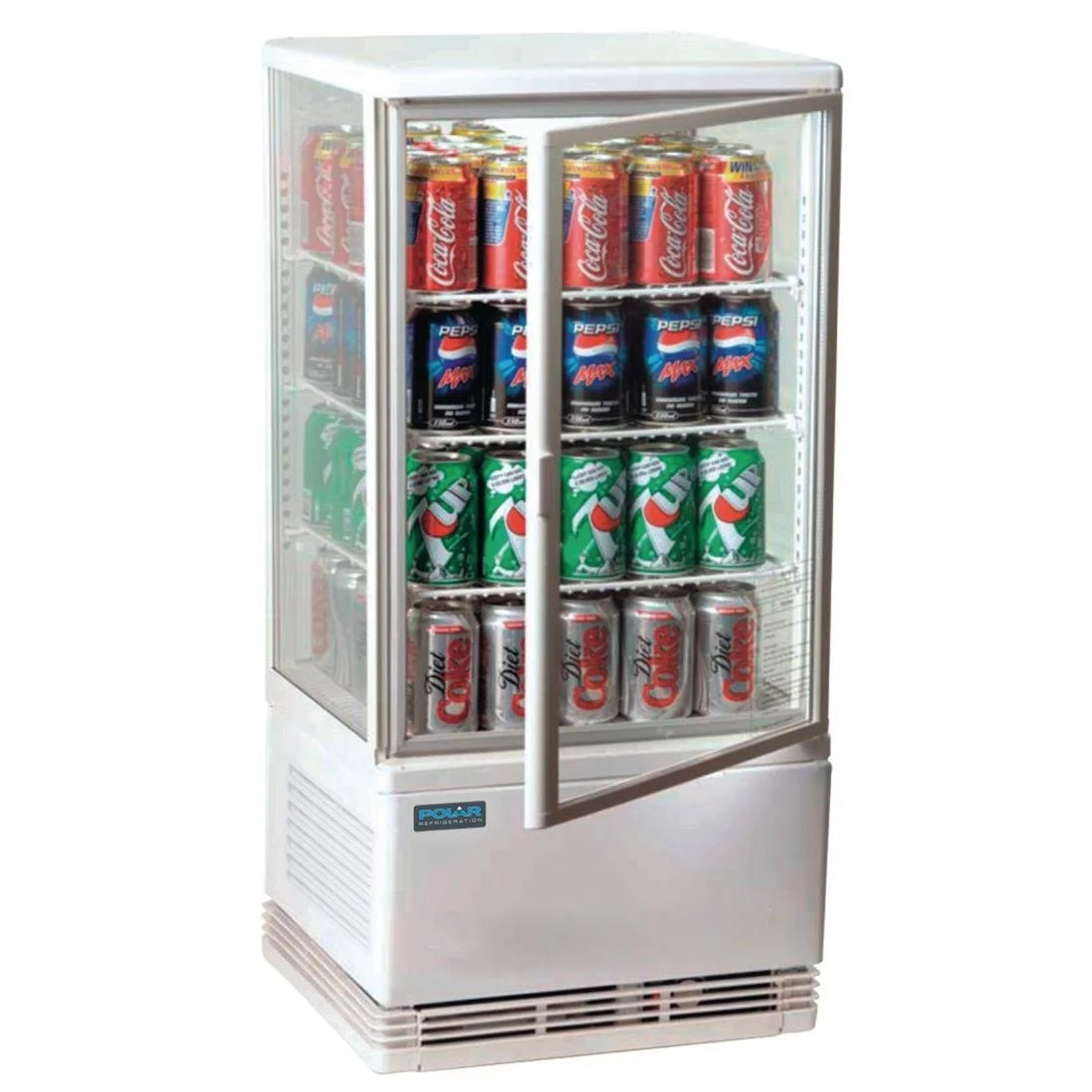 Polar C-Series Energy Efficient Display Fridge White 68Ltr - Image 1
