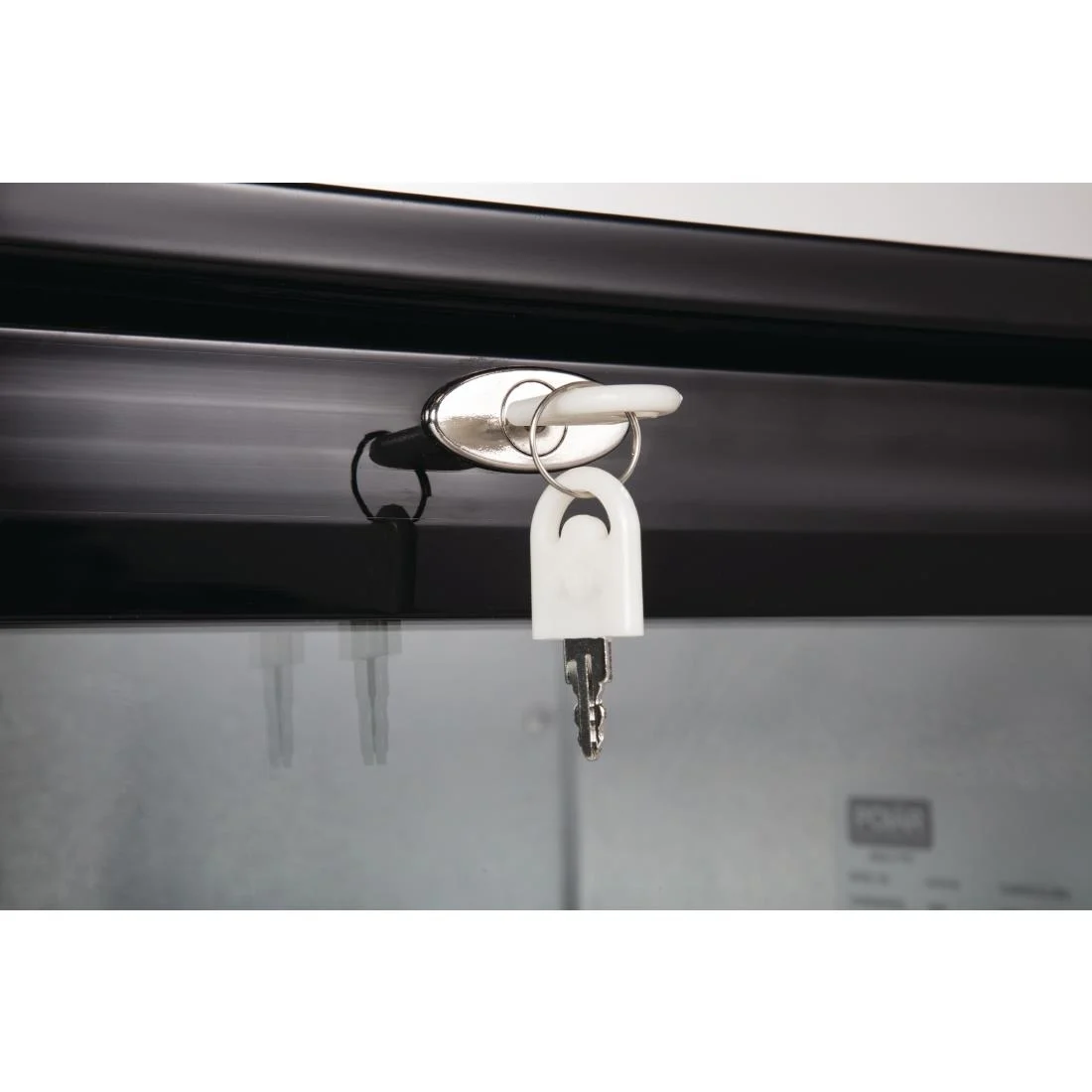 Polar Back Bar Cooler with Hinged Doors in Black 208Ltr