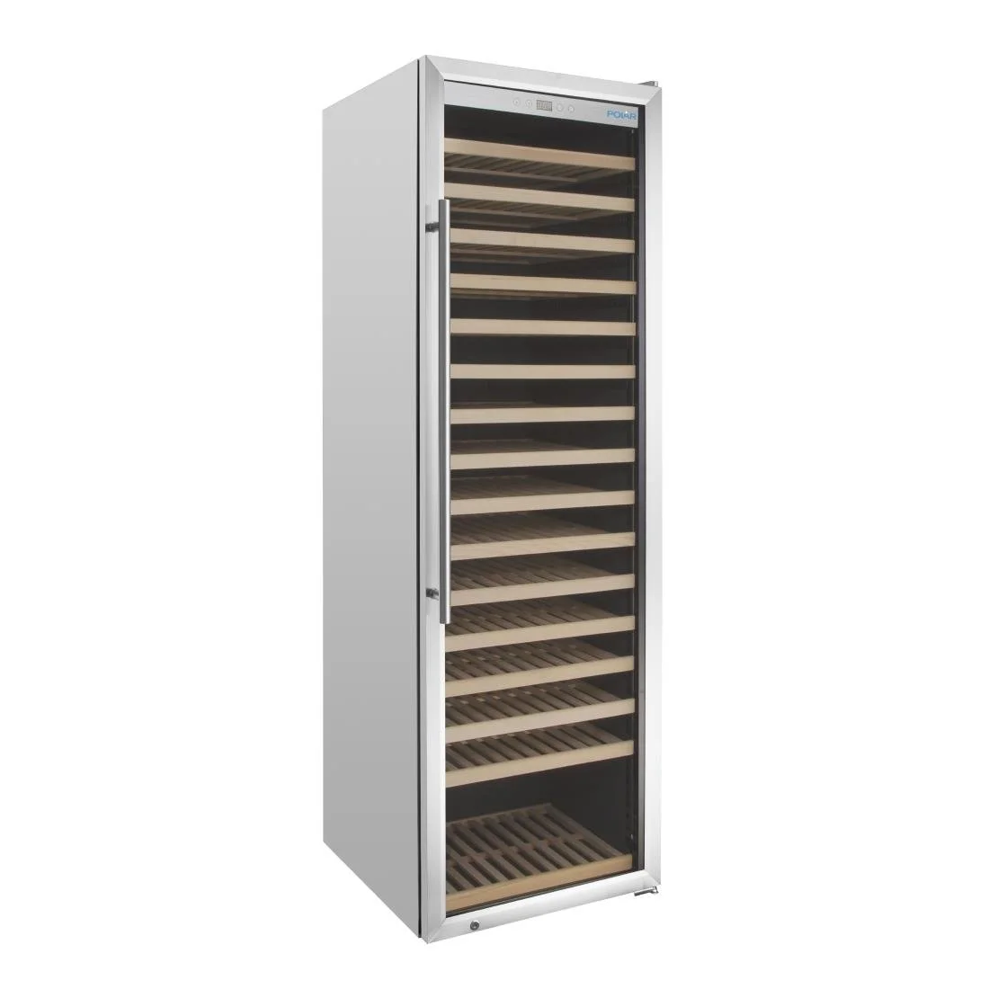 Polar G-Series Single Zone Wine Fridge Stainless Steel 187 bottles - Image 2