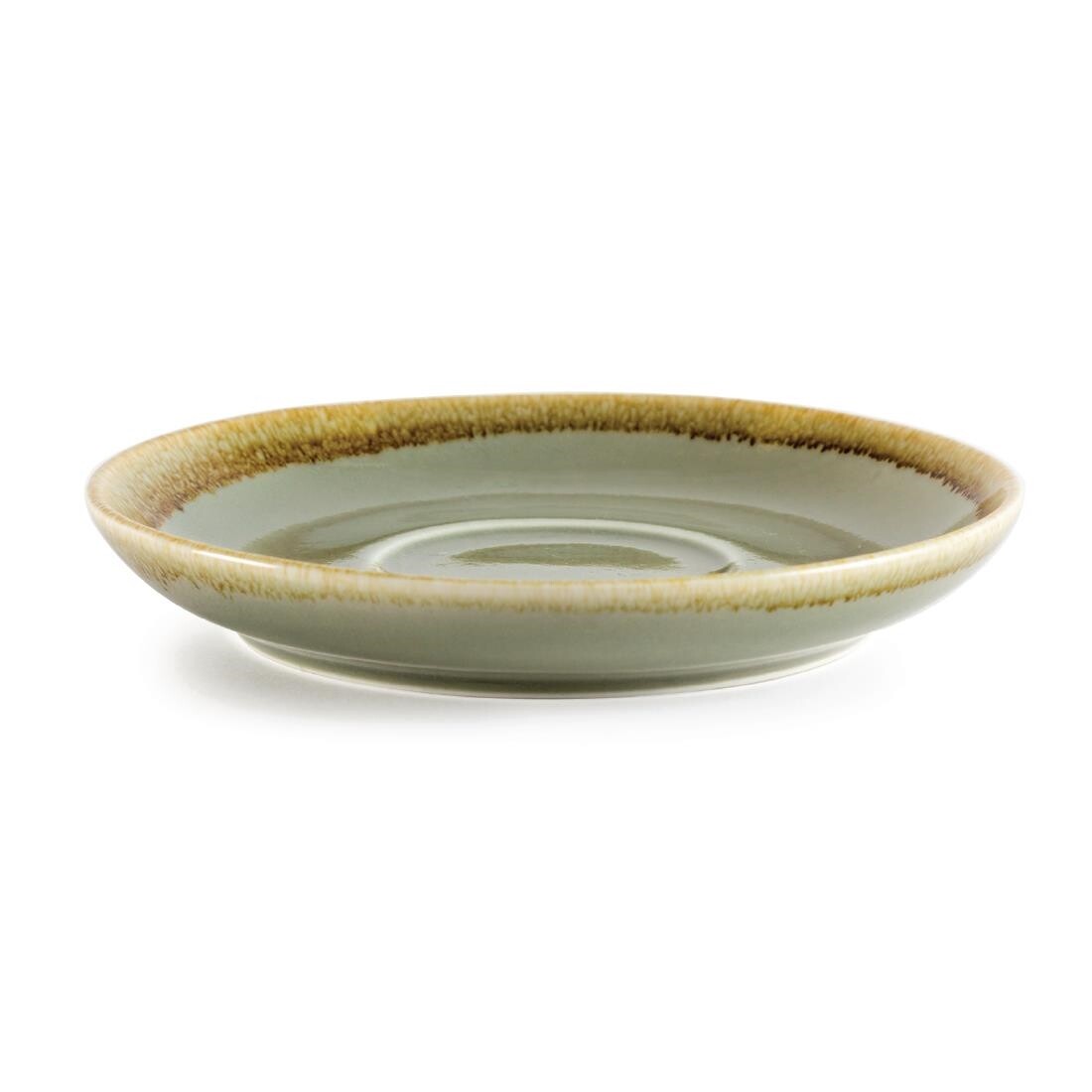 Olympia Kiln Cappuccino Saucer Moss 160mm