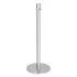 Bolero Flat Base Barrier Posts Brushed Stainless Steel (2 Pack)