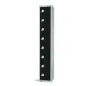 Elite Eight Door Coin Return Locker Black