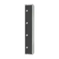 Elite Four Door Coin Return Locker Graphite Grey