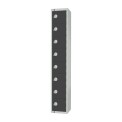 Elite Eight Door Padlock Locker Graphite Grey