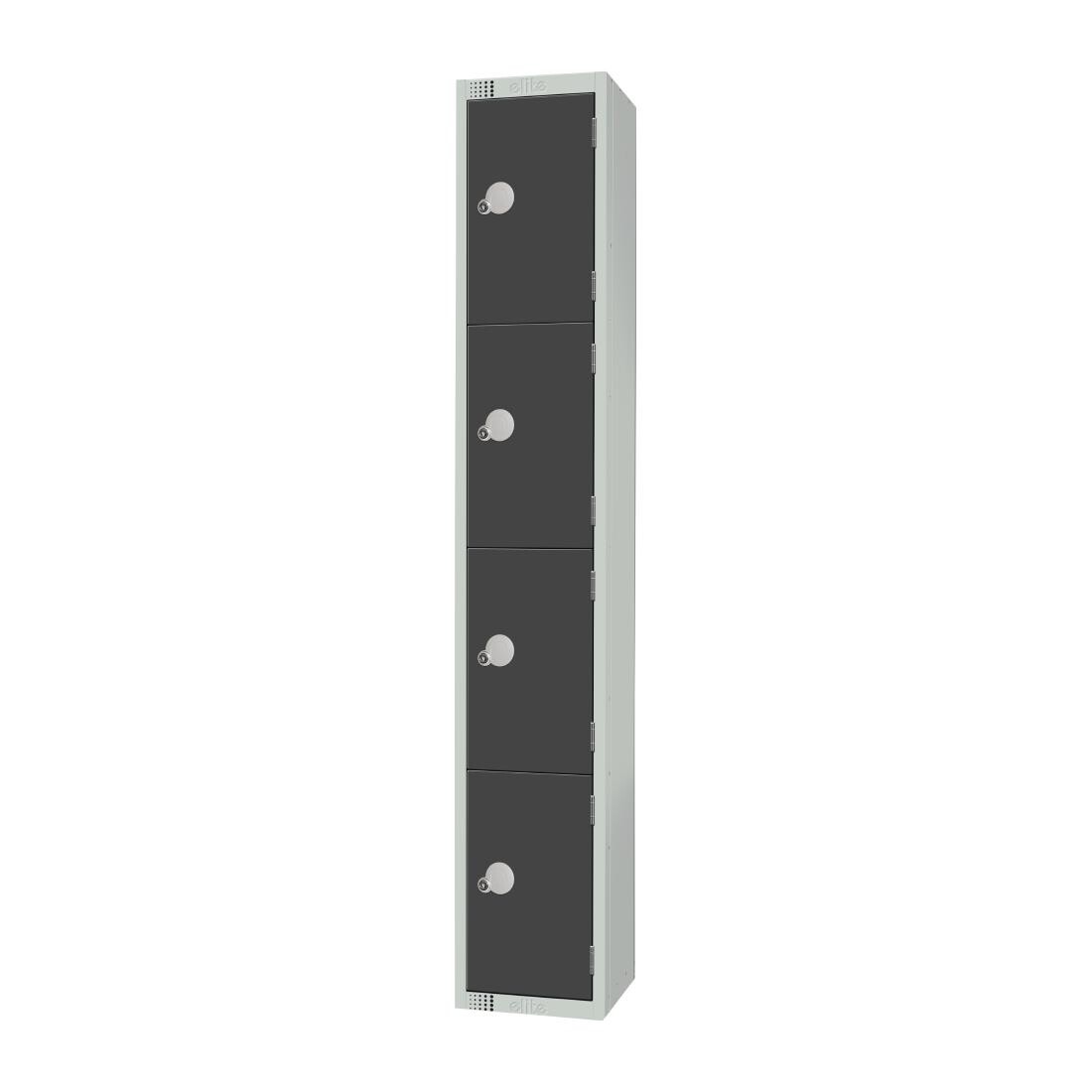 Elite Four Door Manual Combination Locker Locker Graphite Grey