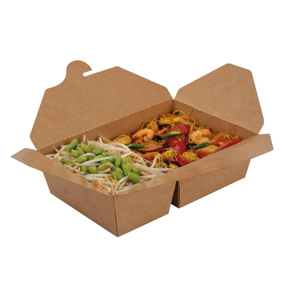 Colpac Two Compartment Food Container Large 510/920ml (200 Pack) - Image 2